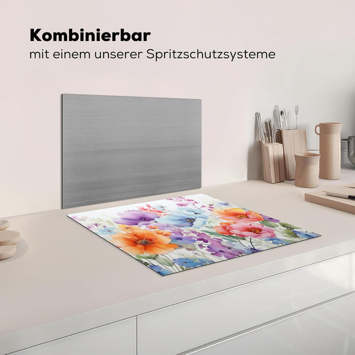 Herdabdeckplatte Einteilig Küche Herdabdeckung Induktionsfeld Ceranfeld Herdabdeckplatten Vinyl Matt