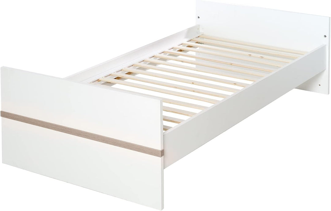 roba Kombi-Kinderbett 'Moritz', 70x140cm, Babybett, weiss, höhenverstellbar, 3 Schlupfsprossen, Komb