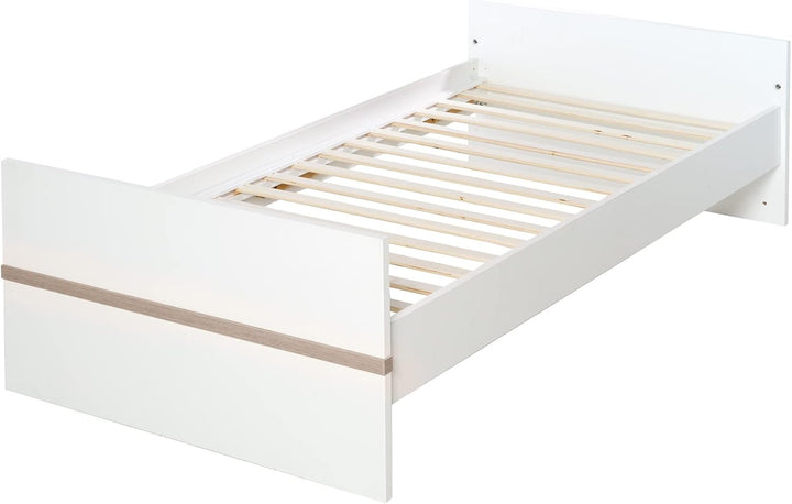 roba Kombi-Kinderbett 'Moritz', 70x140cm, Babybett, weiss, höhenverstellbar, 3 Schlupfsprossen, Komb