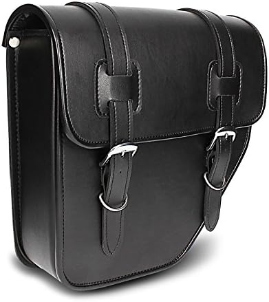 BS-Motoparts Satteltasche für Hyosung Aquila GV 125 Texas Schwarz Links