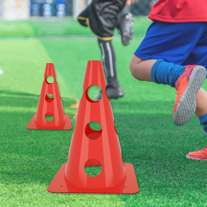 JOIEYOU Steckhürdenset 6er Agility Sports Höhenverstellung für Fussball Training Koordinationstraini