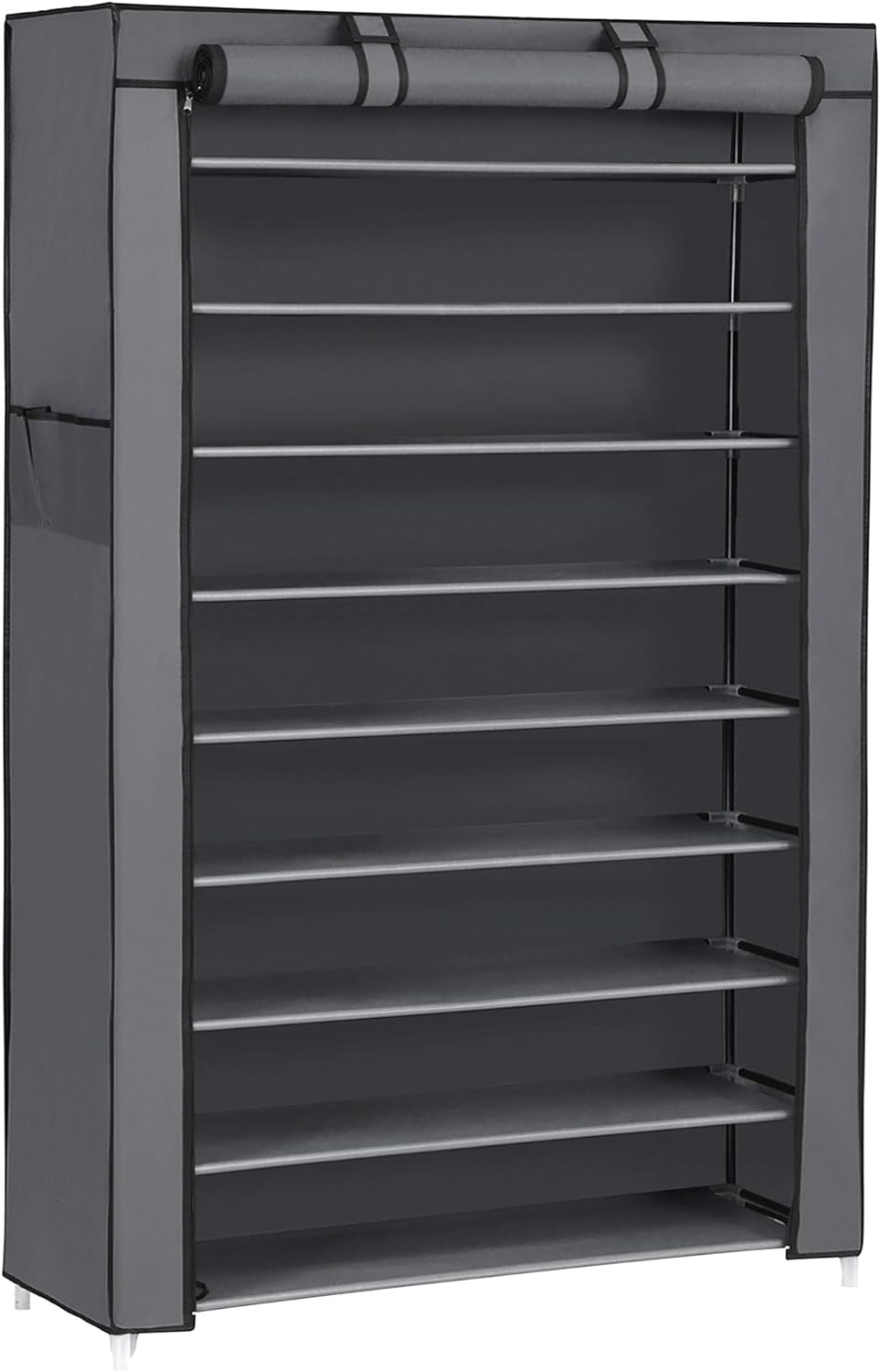SONGMICS Kleiderschrank, Faltschrank, Stoffschrank, Faltbare Garderobe mit 2 Kleiderstange, 175 x 15