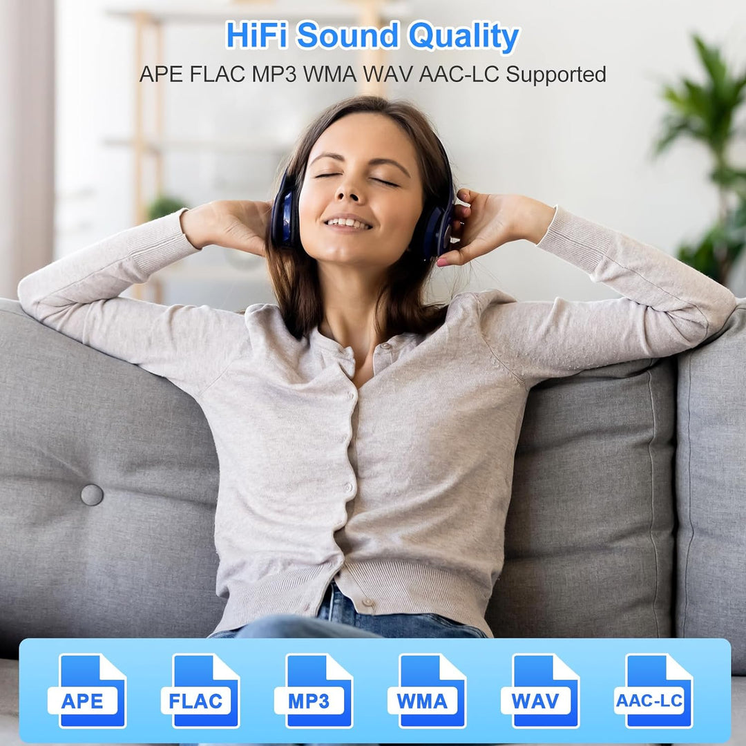 Gueray 128GB MP3-Player mit Bluetooth 5.0 Tragbarer MP3 Player Digitaler Musikspieler mit HiFi-Sound