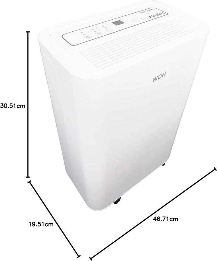 Aktobis Luftentfeuchter, Bautrockner WDH-310EKW (bis 12 L/T + Digital + WLAN), bis 12 L/T + Digital