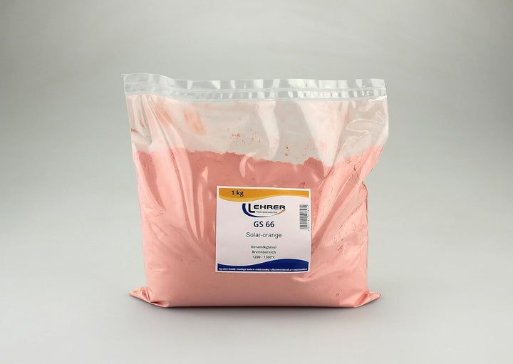 Steinzeugglasur KGS 66 Solar-orange, 1-kg-Pkg.