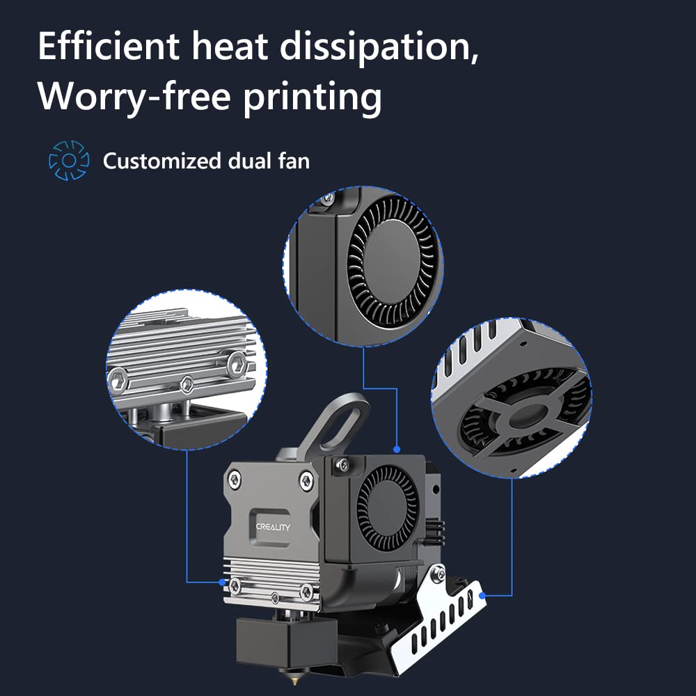 Creality 3D Offiziell Sprite Extruder Pro Kit Dual Gear Feeding Ganzmetall Design 3,5:1 Übersetzungs