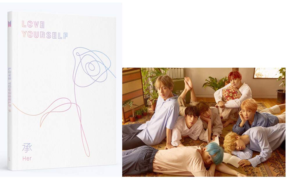 BTS Love Yourself Her (L Version) Album Bangtan Boys CD+Poster+Photobook+Photocard+Mini Book+Sticker