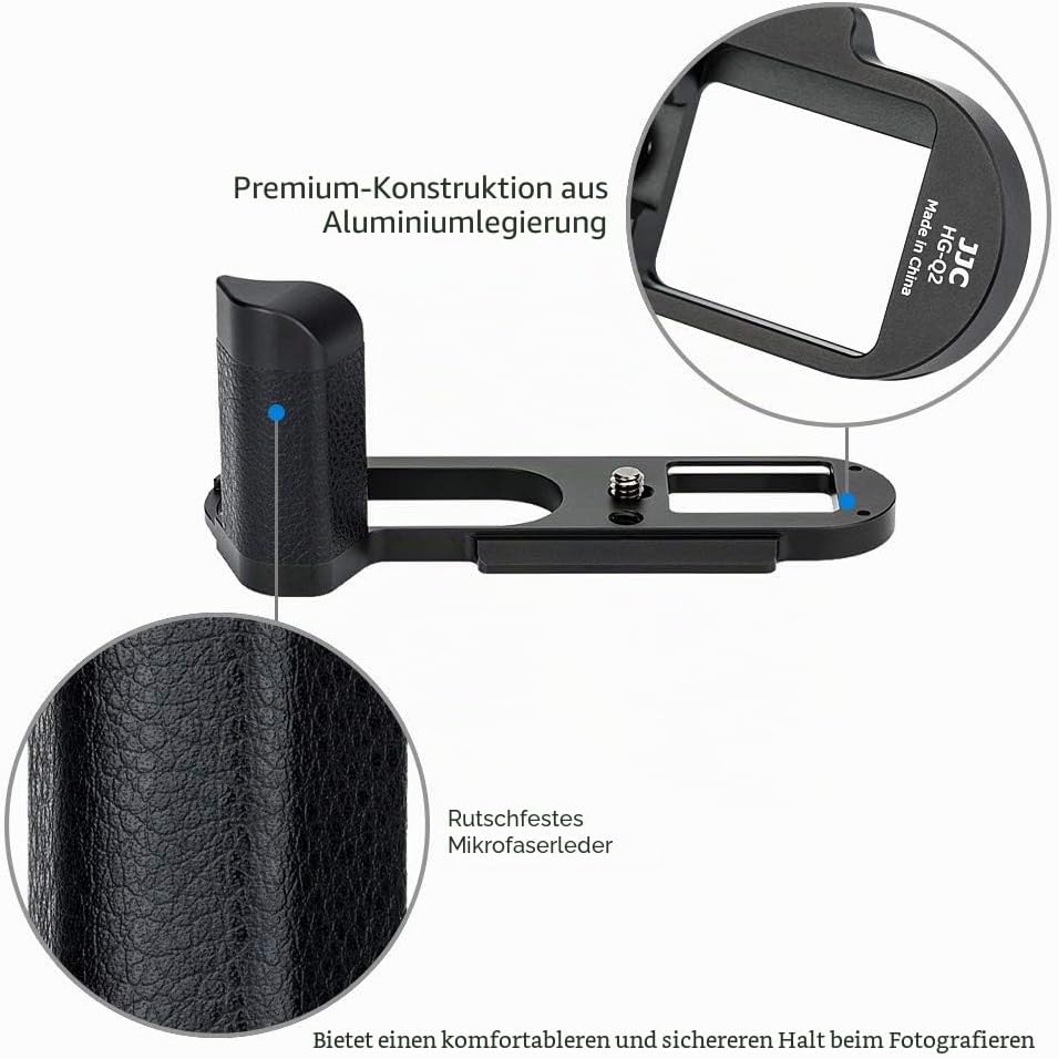 Handgriff Kameragriff für Leica Q2 | Verbessertes Handling | Arca Swiss schnellwechselplatte kompati