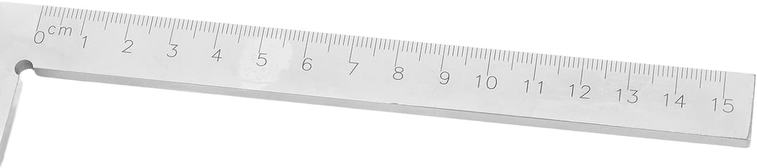 Messlineal für Zentrierwinkel aus Edelstahl, 150 x 130 mm