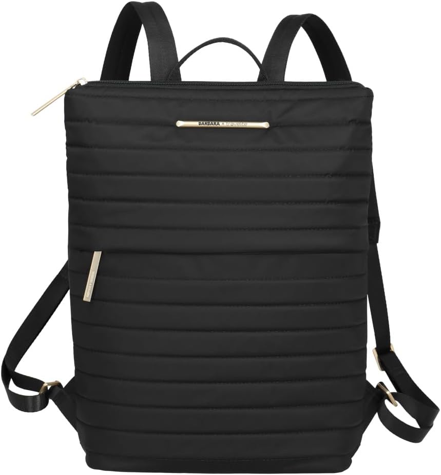 Travelite Rucksack BARBARA STEPP, leichter City Rucksack aus Nylon mit Trolley-Aufsteckfunktion, 8 L