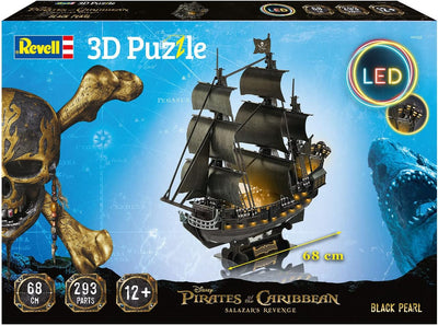 Revell 3D Puzzle 00155 Pirates of The Caribean Die legendäre Black Pearl in 3D entdecken, farbig