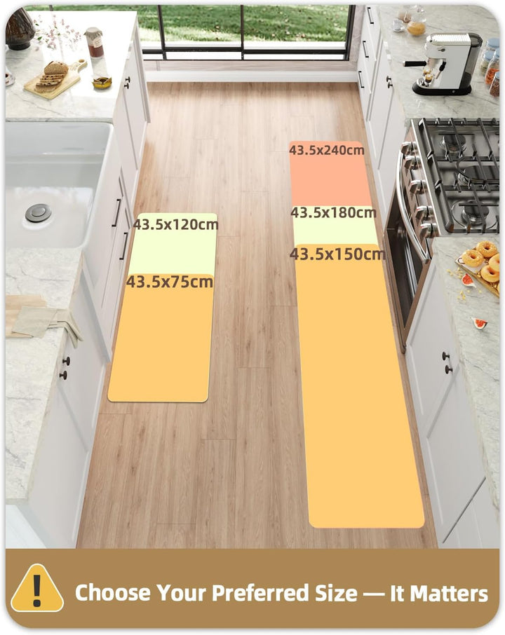Color G 2 Stück Küchenläufer, Küchenteppich Waschbar rutschfest, Teppich Läufer Küche, Teppich Küche
