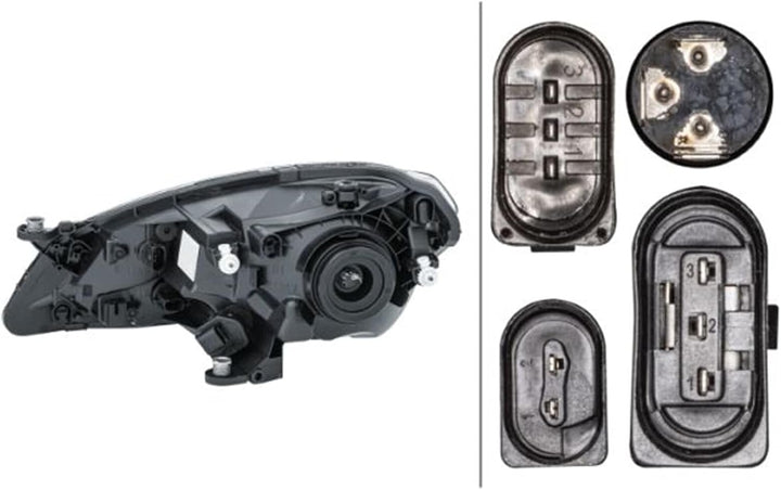 HELLA 1EJ 010 671-021 Halogen-Hauptscheinwerfer - rechts - für u.a. Seat Mii (Kf1, Ke1) Rechts (Beif