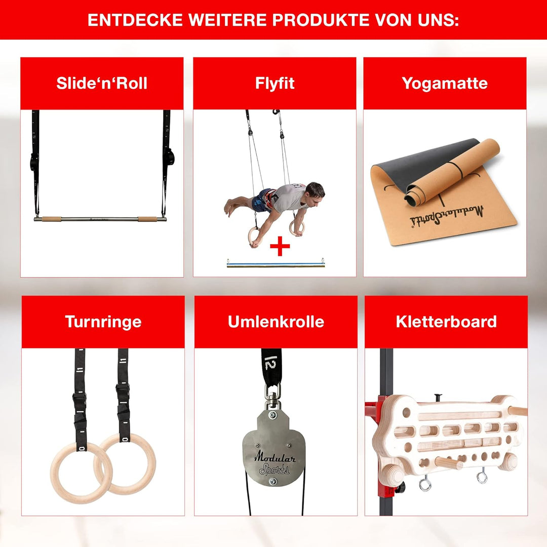 Liegestützgriffe aus Holz 2er Set/Parallettes mit Anti-Rutsch-Bändern/Yoga, Liegestütz oder Handstan