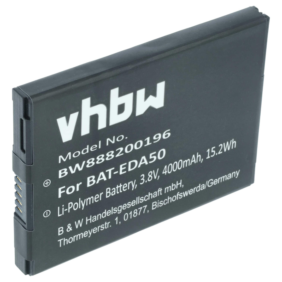 vhbw Akku Ersatz für Honeywell BAT-EDA50, BATT-EDA40-1, BATT-EDA50K-1 für Barcodescanner POS (4000mA