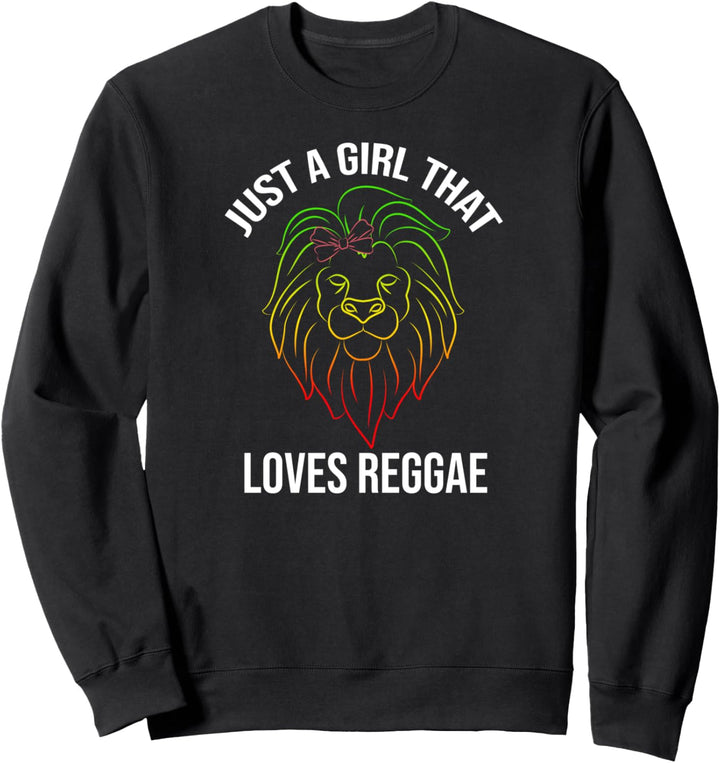 Nur ein Mädchen, das Reggae Rasta liebt Sweatshirt