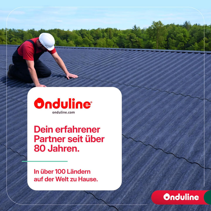 ONDUVILLA Dachplatten Bitumenwellplatten Dachsystem zum Verlegen-Dachmaterial wetterfest&langlebig–F