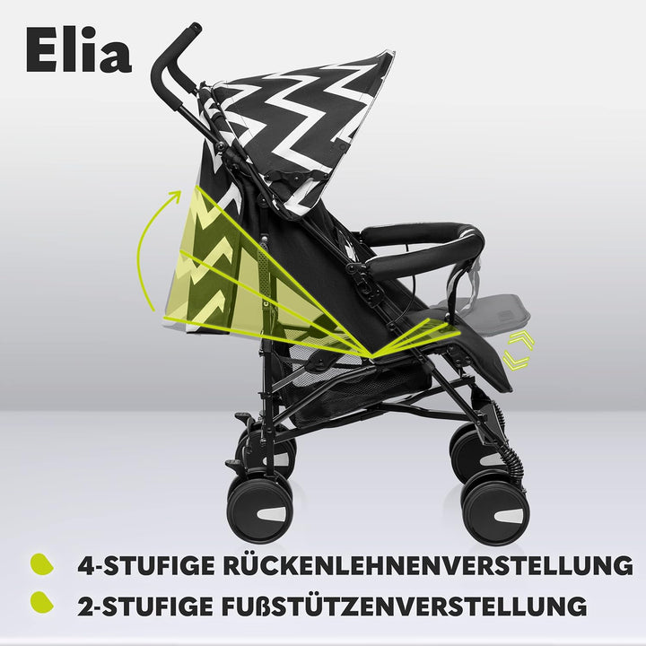 LIONELO Elia Buggy Klein Zusammenklappbar Kinderwagen Bis 15 Kg, Rücken Und Fussstützenverstellung H