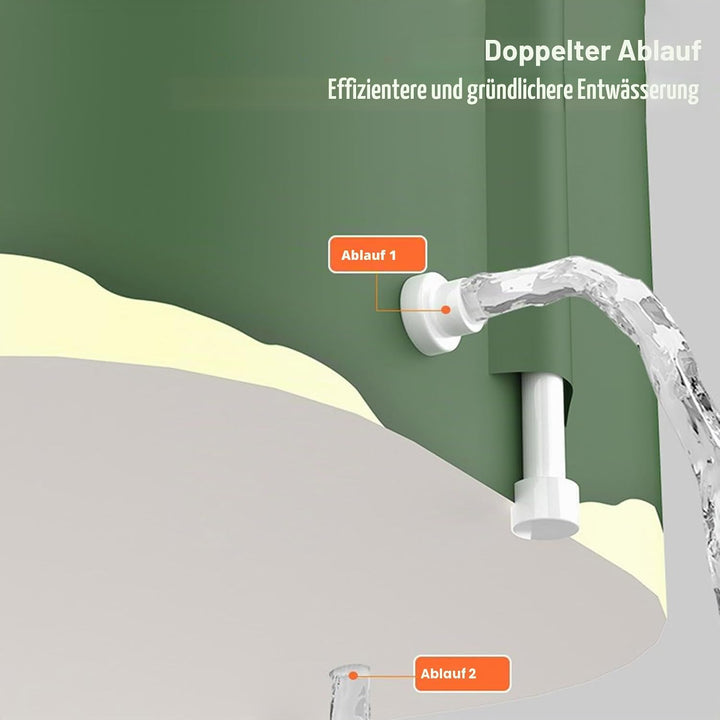 Tragbare Badewanne, Mobile Faltbare Badewanne für Dusche, Erwachsene Klappbare Plastikwanne, Spa Bad