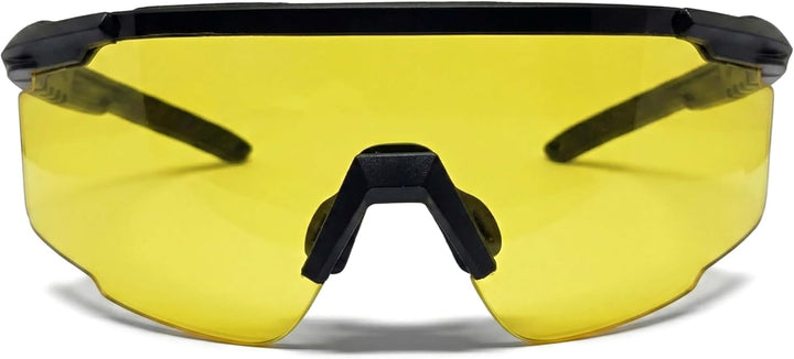 BERTONI Schiessbrille Sehstärke mit Optikadapter mit 4 Wechselgläser - AF899A Ballistische Schutzbri