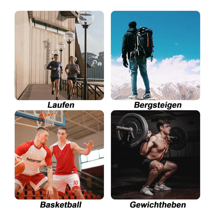 Kniestütze 2 Stück Sport Kniebandage mit Verstellbaren Riemen Männer Damen Knie Sleeve für Knieschme