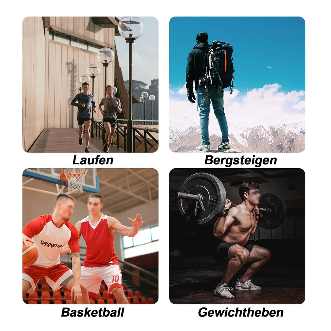 Kniestütze 2 Stück Sport Kniebandage mit Verstellbaren Riemen Männer Damen Knie Sleeve für Knieschme