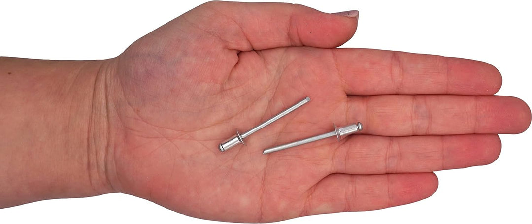 SKIR'CO (1200 Stück) Senkkopf Aluminium Blindnieten 4,0 x 8 mm, Stahldorn, Popnieten 1200 4.0 x 8 mm