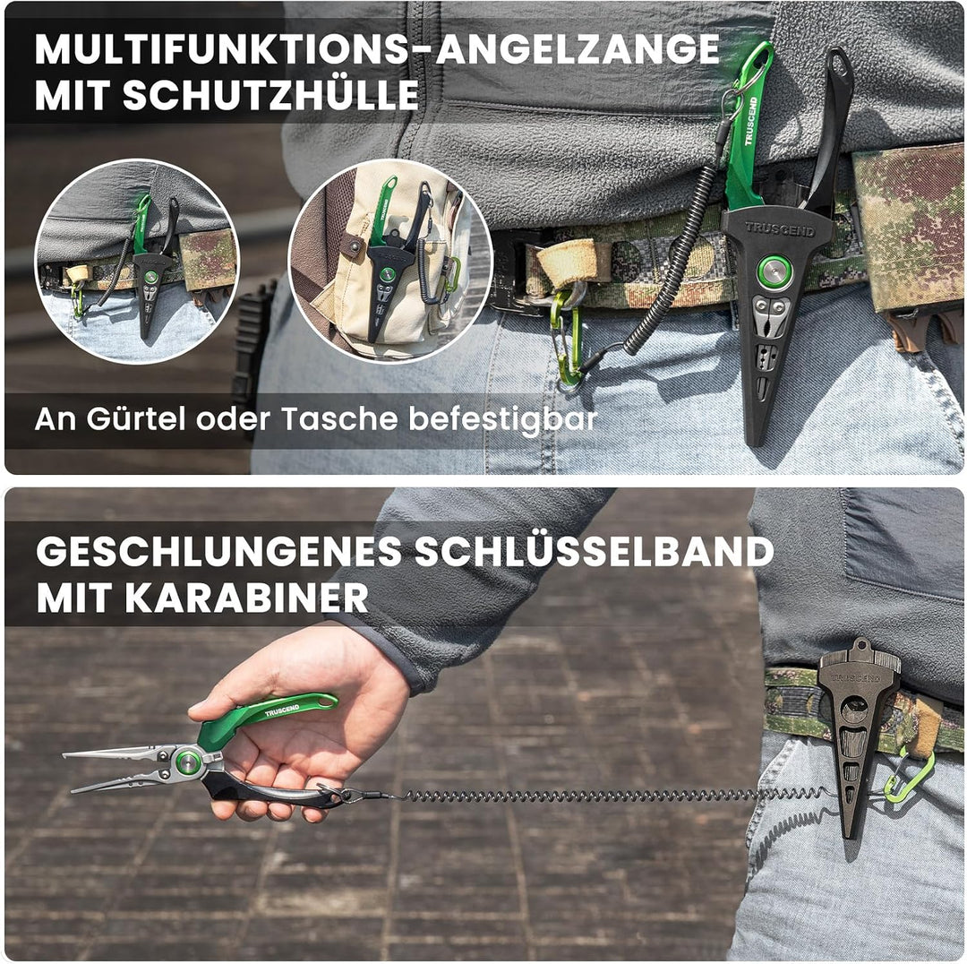 TRUSCEND Arretierbare Angelzangen Set, Multifunktionelles Angelzubehör | Einfach zu Bedienen, Handli