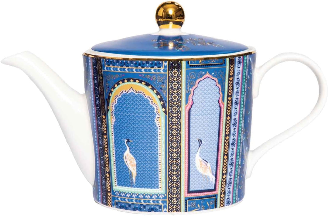 Sara Miller Portmeirion India SMII78923-XG Teekanne, Gitterfenster