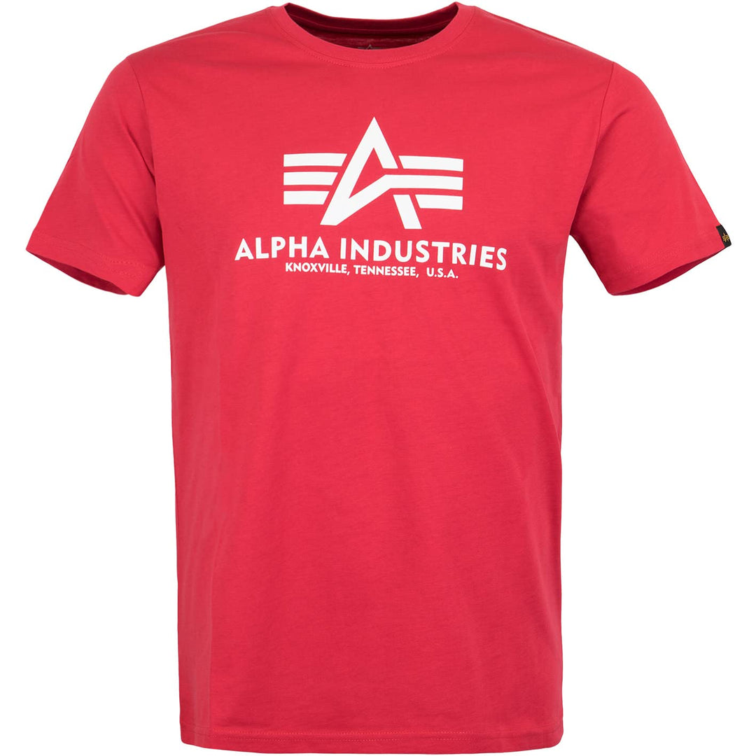 ALPHA INDUSTRIES Basic T-Shirt S Speed Red/White, S Speed Red/White