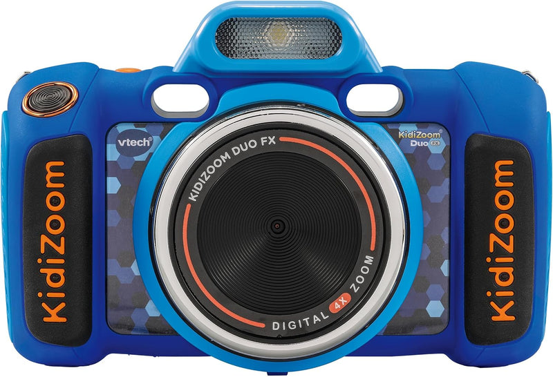 VTech KidiZoom Duo FX in Blau – Robuste Digitalkamera mit kreativen Apps und Spielfunktionen – Für K