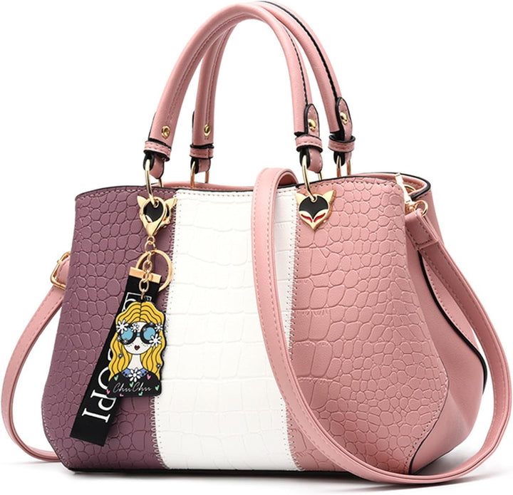 DORRISO Mode Damen Handtasche Niedliches Anhänger Umhängetasche Leichte Elegantes Reise Casual Handt