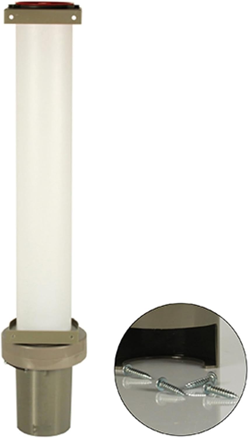 PAPSTAR Becherspender, PS 67 cm x 13 cm x 15,5 cm grau für 100 Becher mit oberem Ø 7,03. EinwegBeche