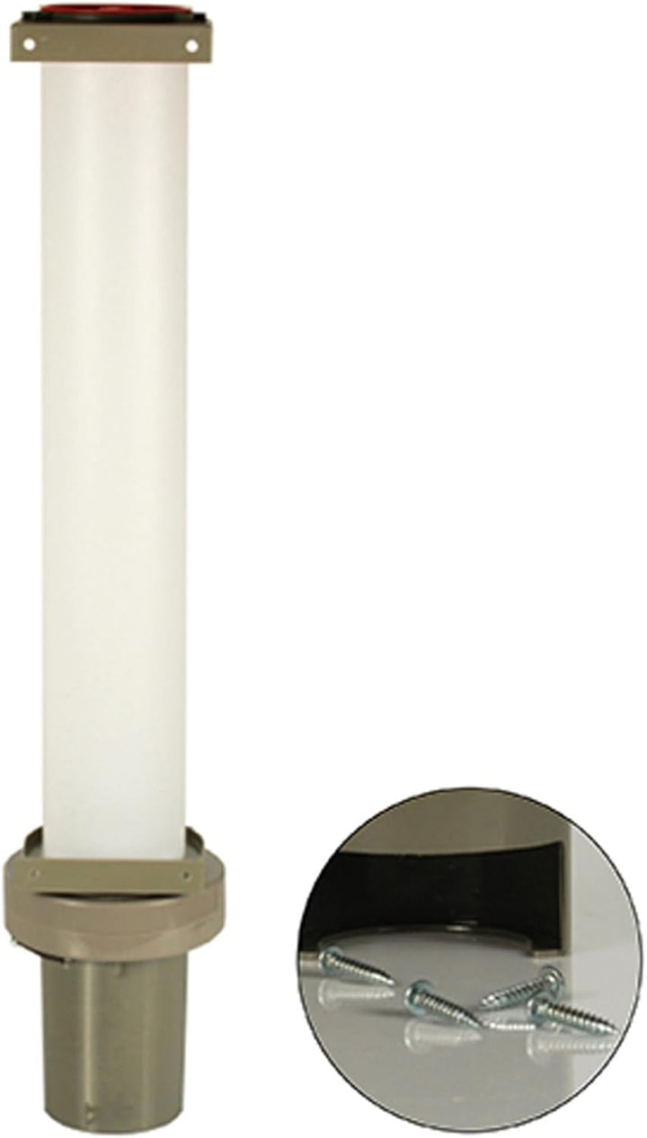 PAPSTAR Becherspender, PS 67 cm x 13 cm x 15,5 cm grau für 100 Becher mit oberem Ø 7,03. EinwegBeche