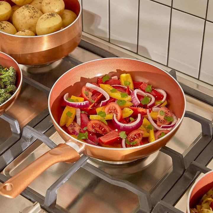 Antihaft-Kochgeschirr-Set, 11-teilig, ofen- und grillfest (350 °F), Töpfe und Pfannen, Küchenkochset