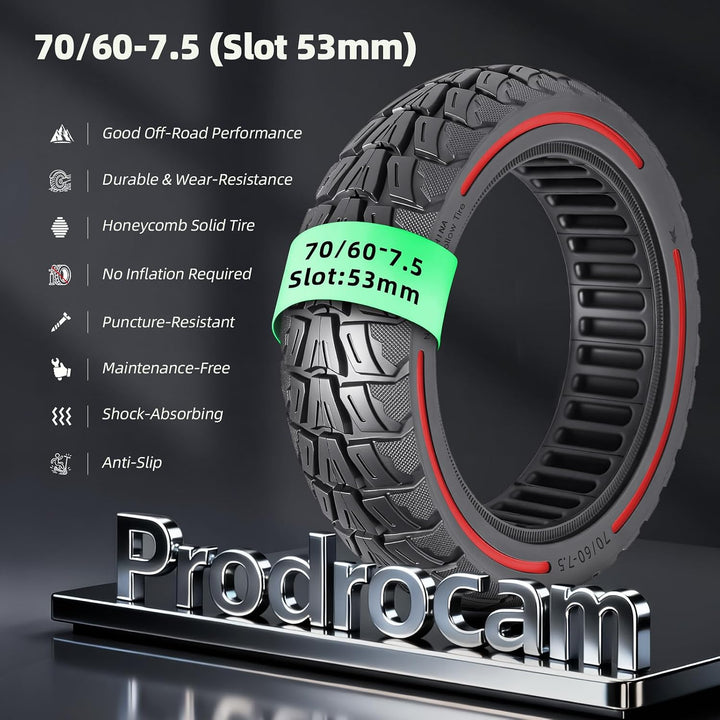 70/60-7,5 Vollgummireifen für Segway Ninebot ZT3 / ZT3 Pro / G3 Elektroroller 11 Zoll Ersatzreifen H