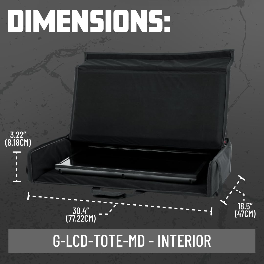 Gator Cases Gepolsterte Nylon-Tragetasche für den Transport von LCD-Bildschirmen, Monitoren und -Fer