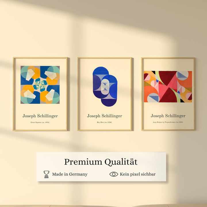 ZoeyAustin® 3 Doppelseitiges Kunstdruck Poster Set, DIN A3 (30cm x 42cm), Stilvolles Wandposter, 6 W