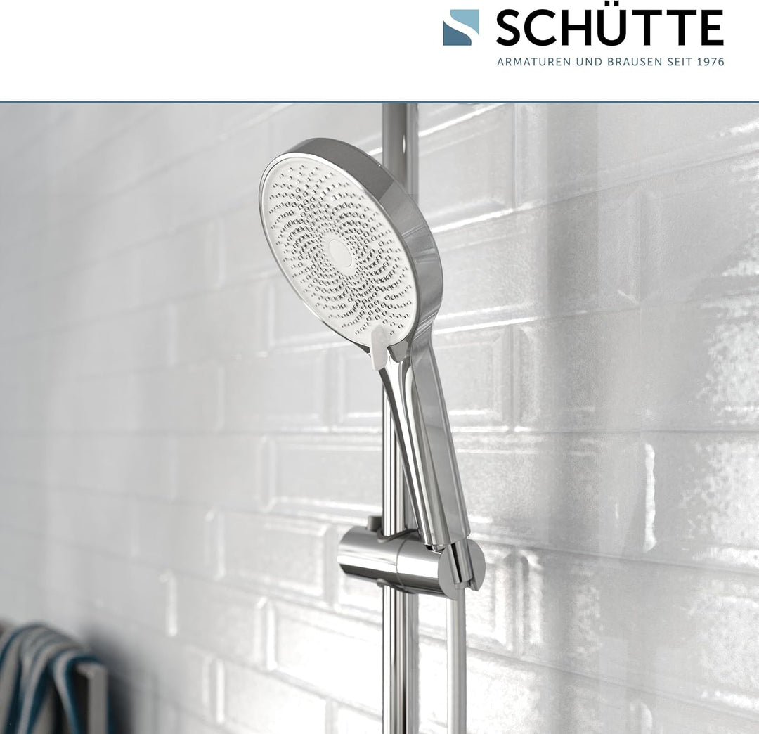SCHÜTTE Handbrause SAMOA RAIN | Samtstrahl-Technologie | Duschkopf mit über 300 Düsen | 3 einstellba