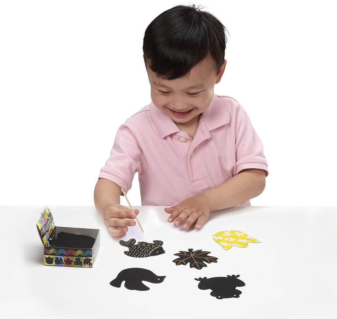 Melissa & Doug | Pack mit 3 | Scratch Art Mini Notizen – Ozean, Natur und Lieblingsdinge