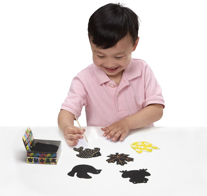 Melissa & Doug | Pack mit 3 | Scratch Art Mini Notizen – Ozean, Natur und Lieblingsdinge