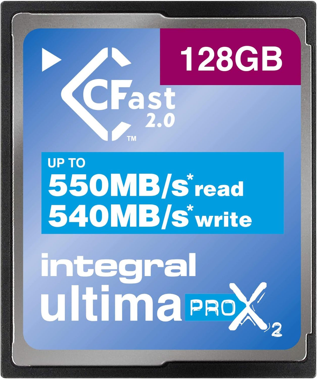 Integral Memory 128GB CFast Karte 2.0 High Performance mit Einer Lesegeschwindigkeit von bis zu 550M
