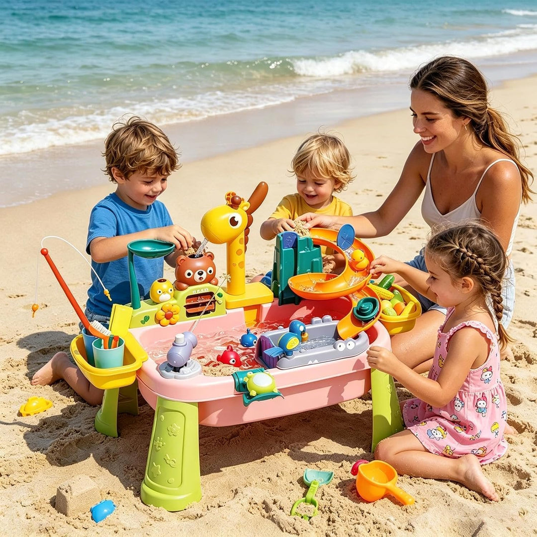 Wassertisch Für Kinder Mit Pumpe, 59x33x42cm Wasserspieltisch Kinder Outdoor, ABS Wasserspieltisch M