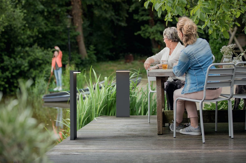 Philips myGarden Bustan LED Aussenwegeleuchte, 9W, Anthrazit Anthrazit 2700 Kelvin Wegeleuchte Singl