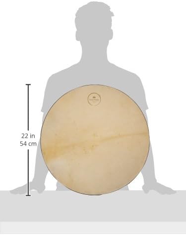 Sonic Energy 20" Ozean Trommel – Mit Ziegenfell und Kunststofffell – Wellenklang für Meditation, Yog