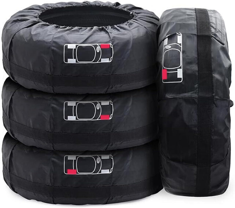 Geloo Tyre Bag Set 16-20 Inch 4 Piece Waterproof Staubdicht Car Tyre Protection Cover Clean Transpor