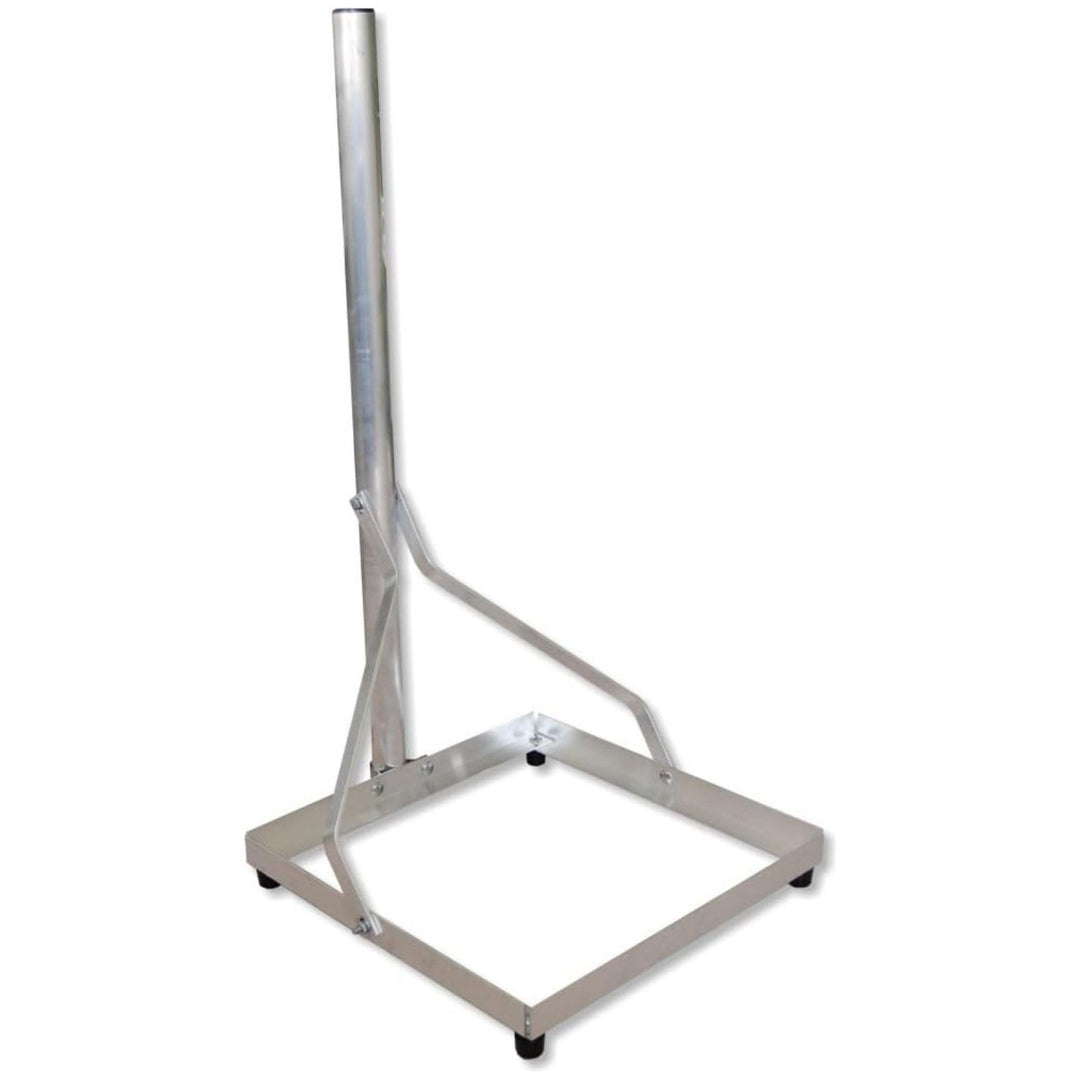 Unitech Alu Balkonständer für 50 x 50 cm Platten - Rohrlänge 1m - Mastdurchmesser 50mm