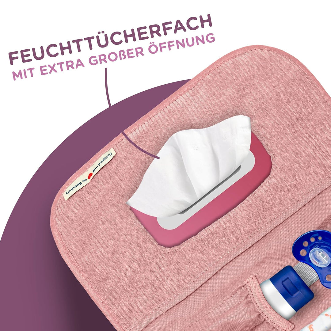 Jubi® Windeltasche mit Wickelunterlage für unterwegs mit extra viel Platz - Kleine Wickeltasche - Co