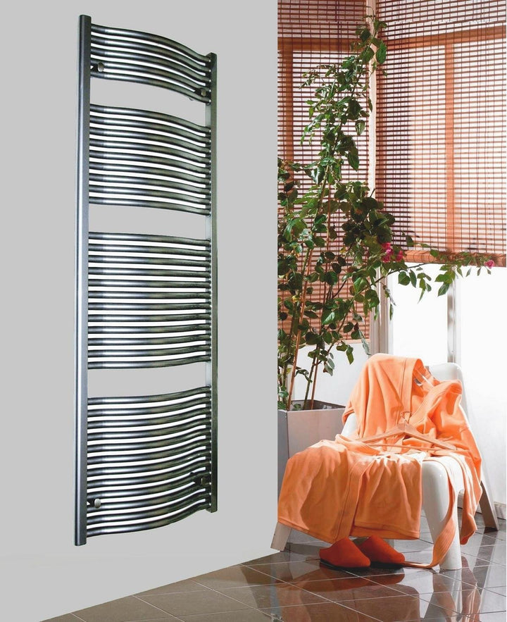 BADHEIZKÖRPER Design Mannheim 3 177x60cm 1471 W Edelstahloptik SZAGATO handtuchwärmer handtuchtrockn