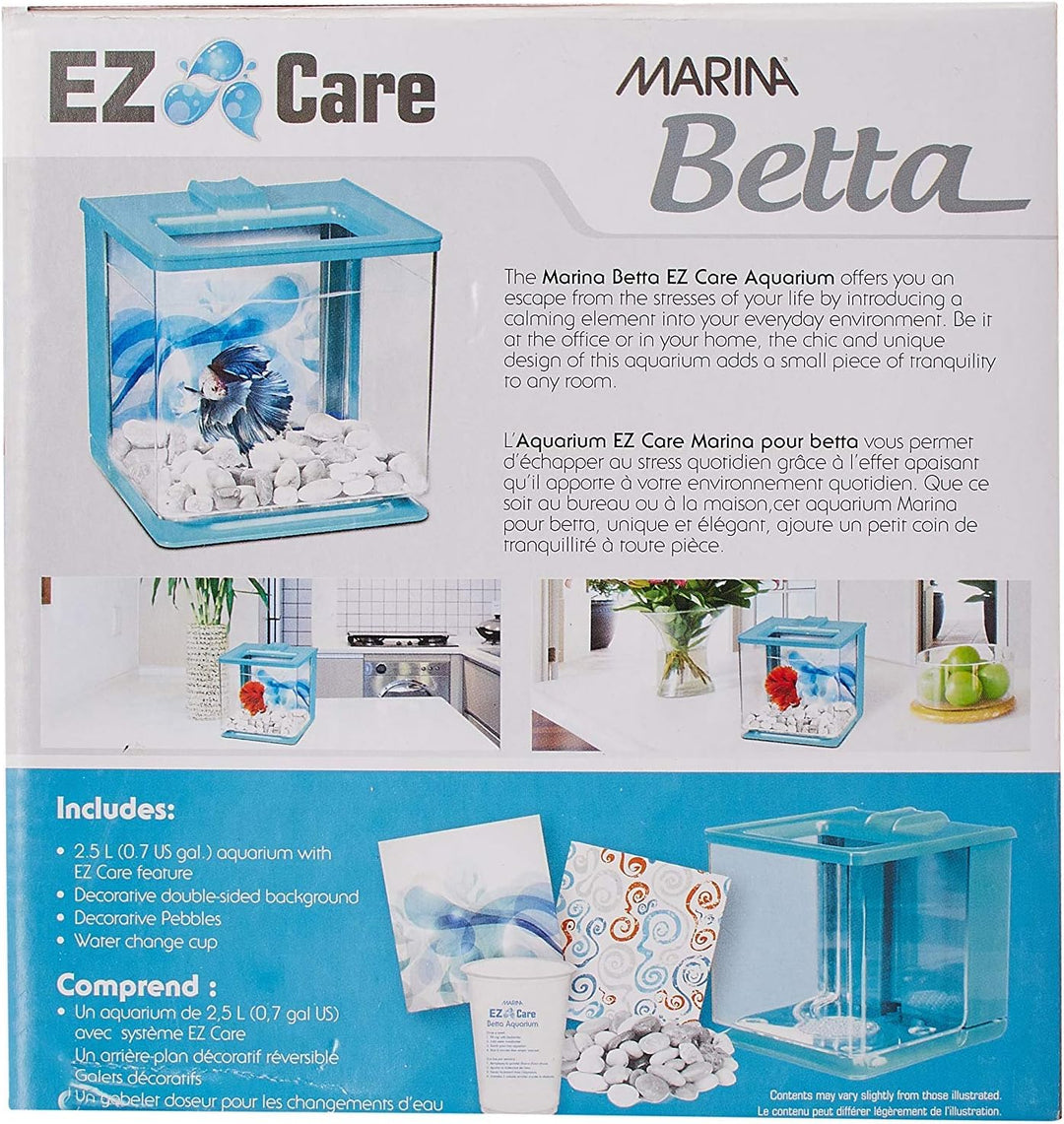 Marina 13359 Aquarium Betta EZ Care, Blau Blau Standardverpackung, Blau Standardverpackung